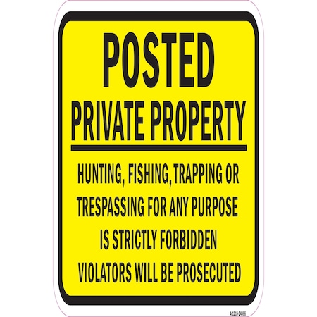 Signmission Safety Sign, 12 in Height, Aluminum, 24866 A-1218-24866